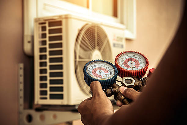 Professional Hvac technician working in Rock Creek, OH